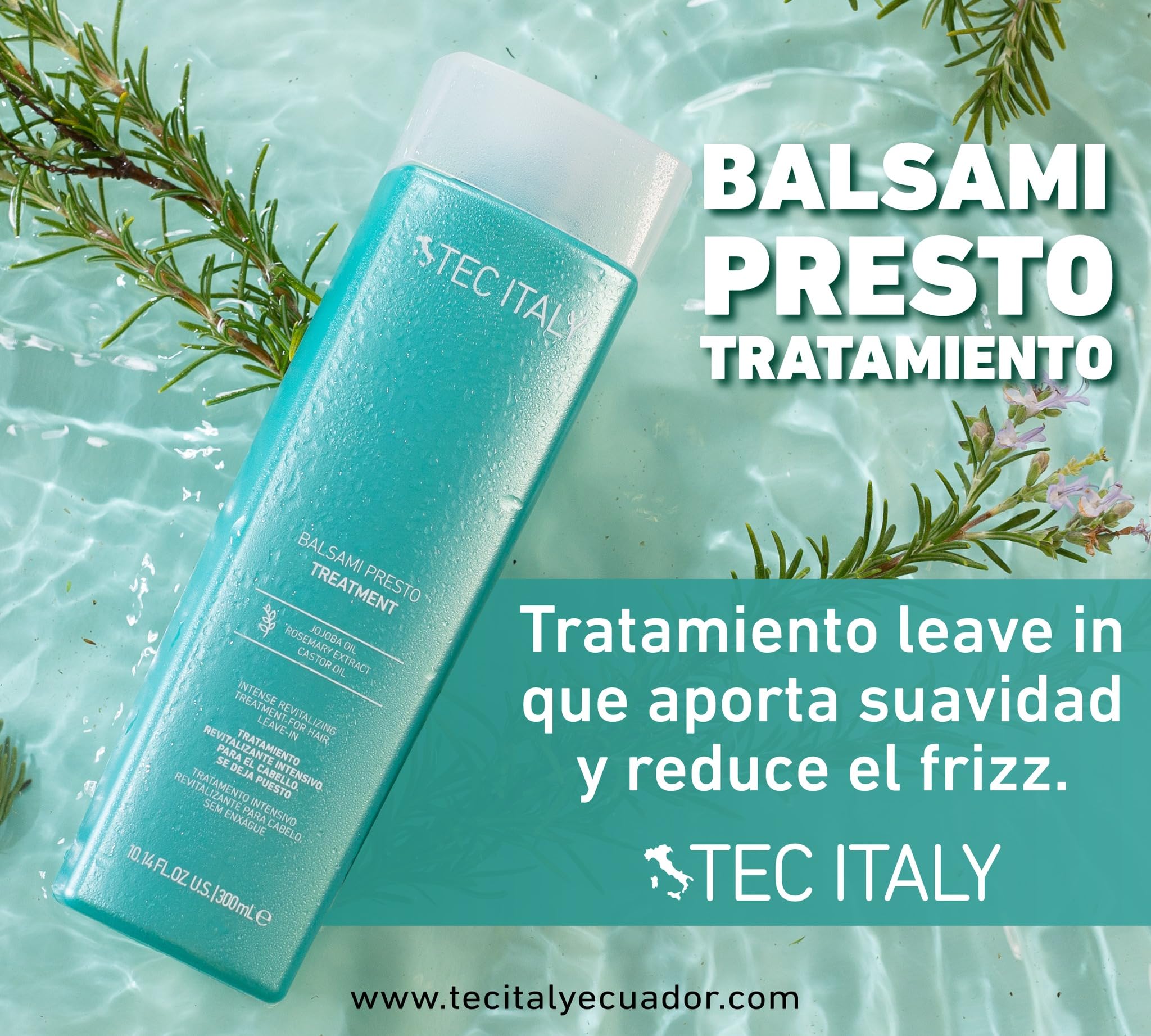 Tec Italy Balsami Presto Instant Leave-In Hair Treatment | Cruelty-Free, Lightweight Care
