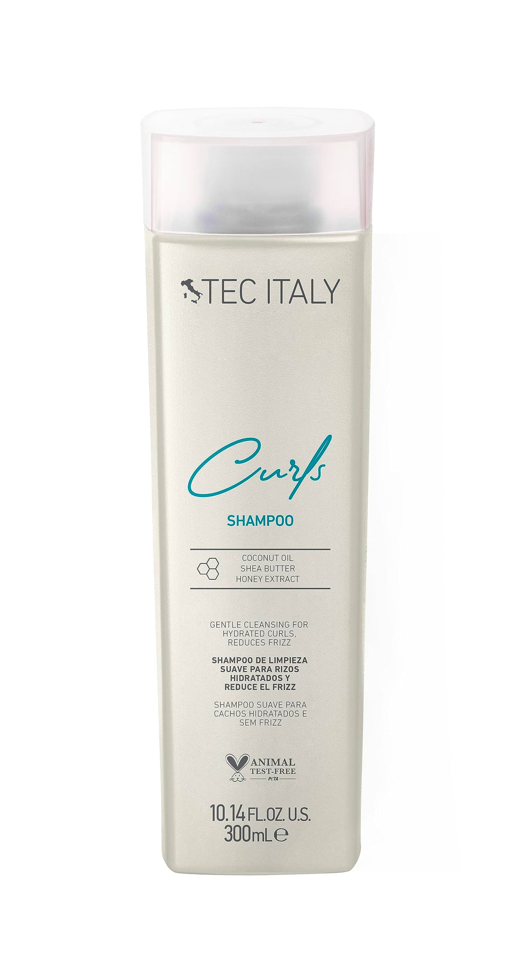 Tec Italy Curls Shampoo 300ml | Gentle Anti-Frizz Cleanser for Curly & Wavy Hair