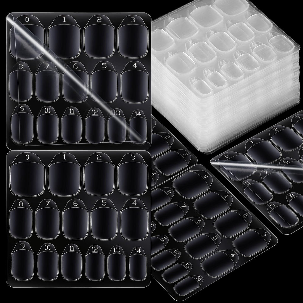 Teenitor Nail Adhesive Tabs – 900pcs, 15 Sizes, 60 Sheets for Press-On Nails