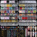 Teenitor Nail Charms & Gems Kit – 8 Boxes of Rhinestones and 3D Nail Art for Women