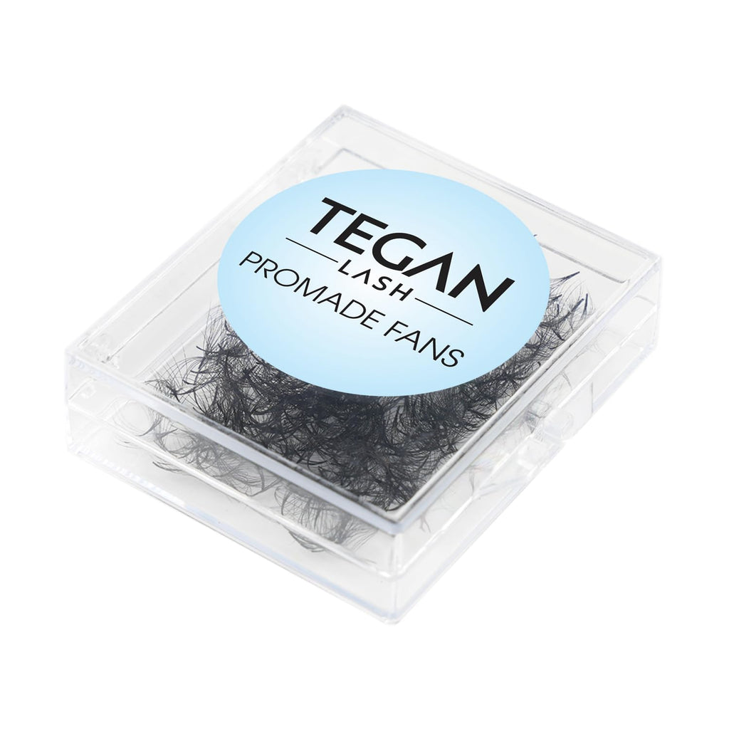 TEGAN LASH 500 Promade Fans Volume Eyelash Extensions | Handmade PBT, 9-15mm