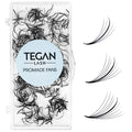 TEGAN LASH 500 Wispy Premade Fans – Handmade Volume Lashes, 5D–9D, 0.05/0.07, C/CC/D Curl, 9–15mm