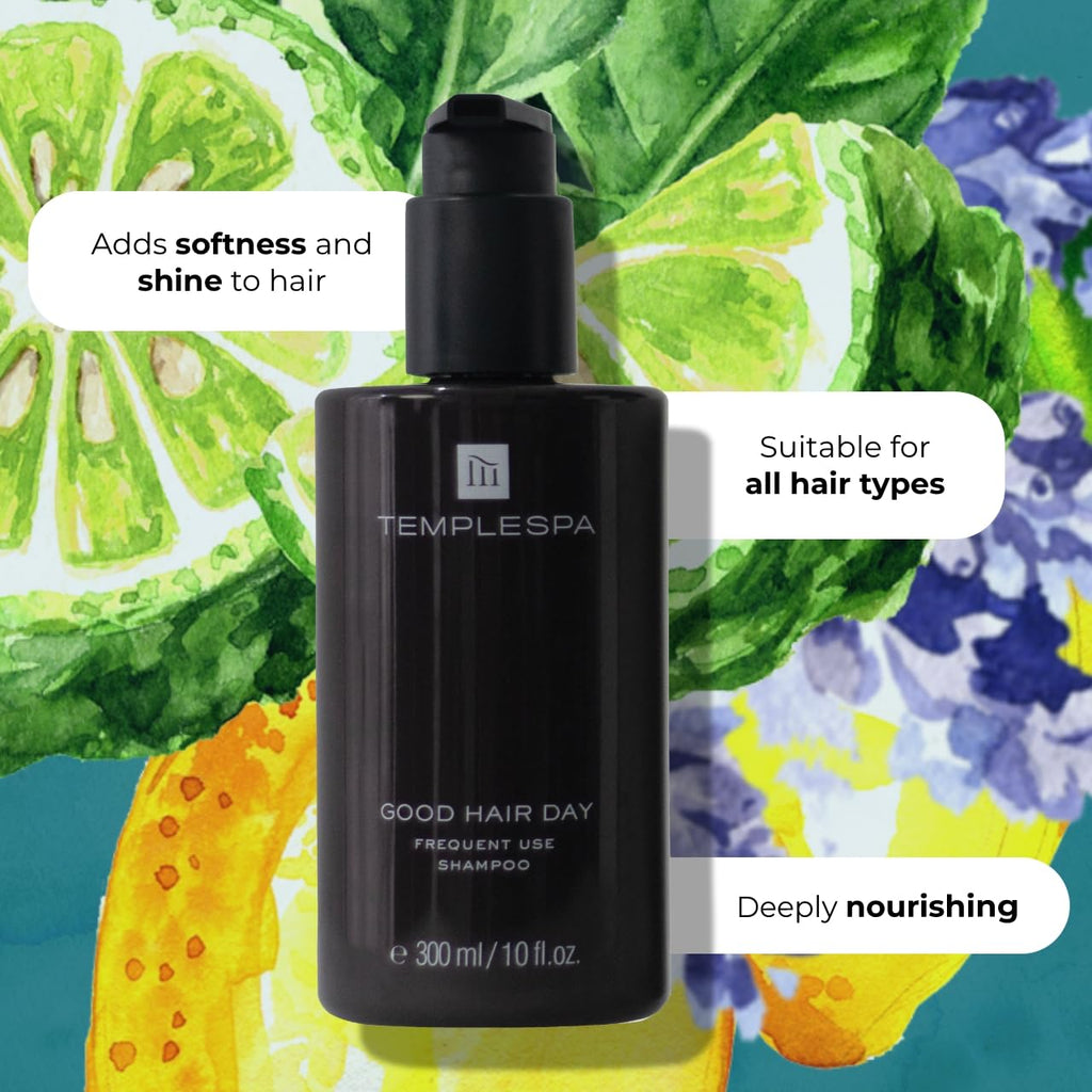 TEMPLESPA Good Hair Day – Luxury Shampoo for Silky, Healthy-Looking Hair | Vegan, Free From Parabens, Phthalates & Sulphates