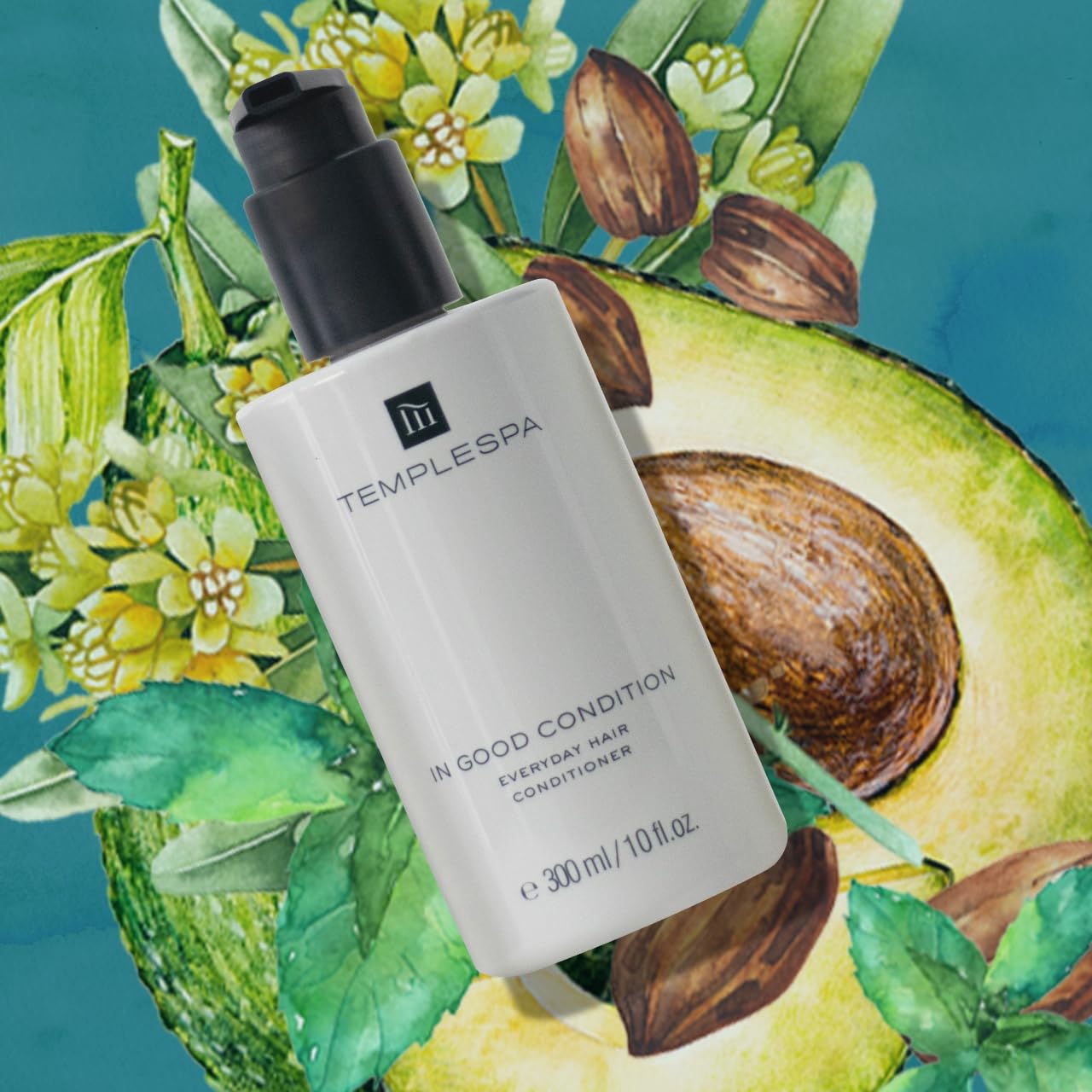 TEMPLESPA | In Good Condition Luxury Hair Conditioner – Lightweight, Soft & Glossy Hair | Paraben-Free, Phthalate-Free, Sulfate-Free, Cruelty-Free, Vegan 10 fl oz