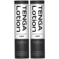 TENGA Light Lotion TLO-003 Black — Pack of 2 (5.75 fl oz each), Moisturizing with Menthol Hint, Dual-Viscosity