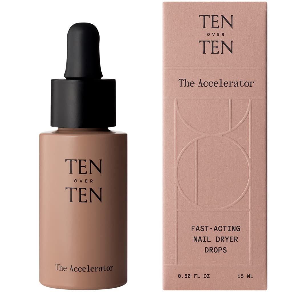 Tenoverten The Accelerator Nail Drying Oil | Clean, Non-Toxic Nail Care (0.5 fl oz | 15 mL)