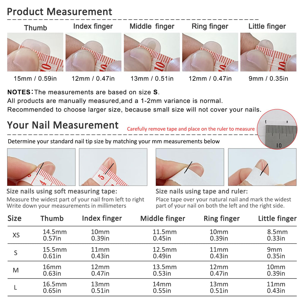 TENPAL Handmade Press On Nails Short Oval (10Pcs) – Coral Blush Gradient with Flower Details + Tools Kit