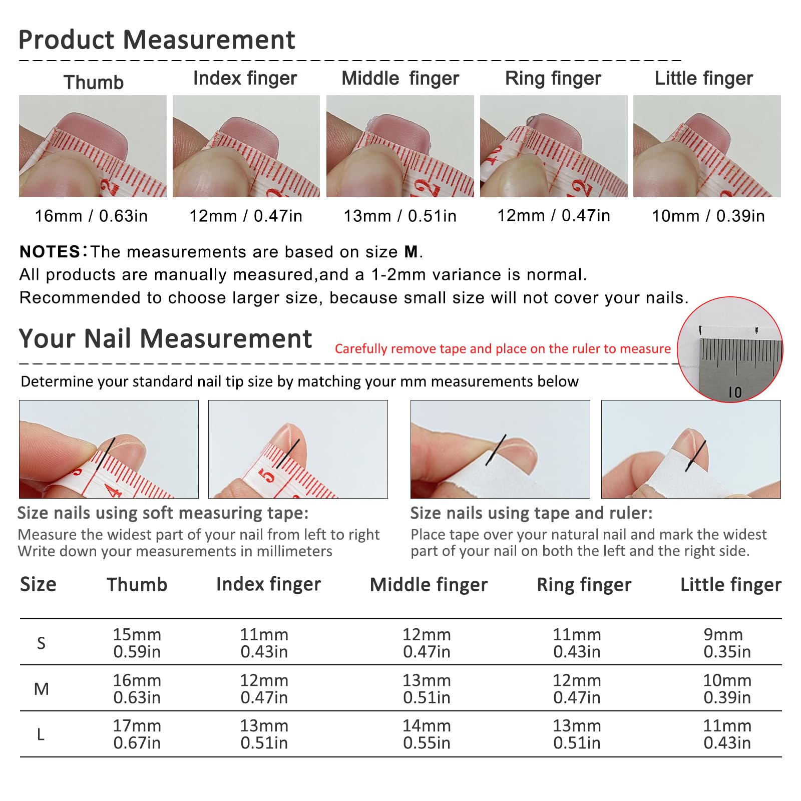 TENPAL Short Coffin Duckbill Press On Nails – White French Tip with Rhinestones & 3D Bow (10pcs)