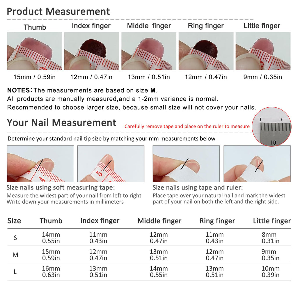 TENPAL Handmade Press On Nails – Long Stiletto Nude Pink Wine with 3D Cross Charm