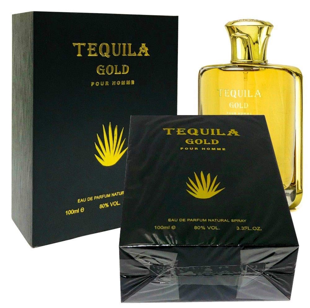 Tequila Gold Pour Homme Eau de Parfum – 3.4 oz for Men | Fresh Citrus Meets Rich Woods