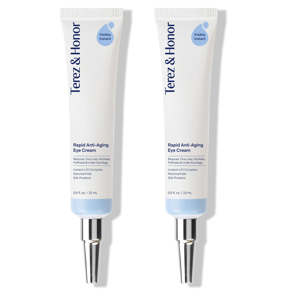 TEREZ & HONOR Anti-Aging Rapid Under-Eye Cream – Visibly Reduce Wrinkles, Dark Circles & Eye Bags in 120 Seconds