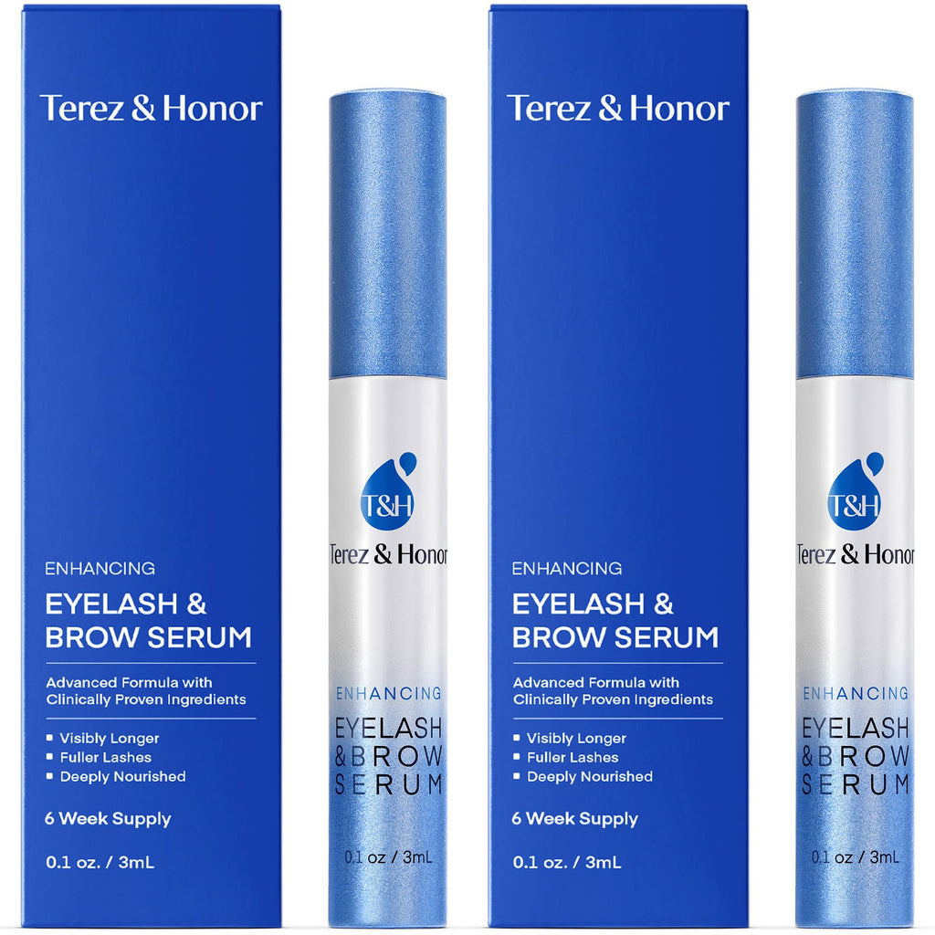TEREZ & HONOR Advanced Eyelash & Eyebrow Serum – 2 Pack