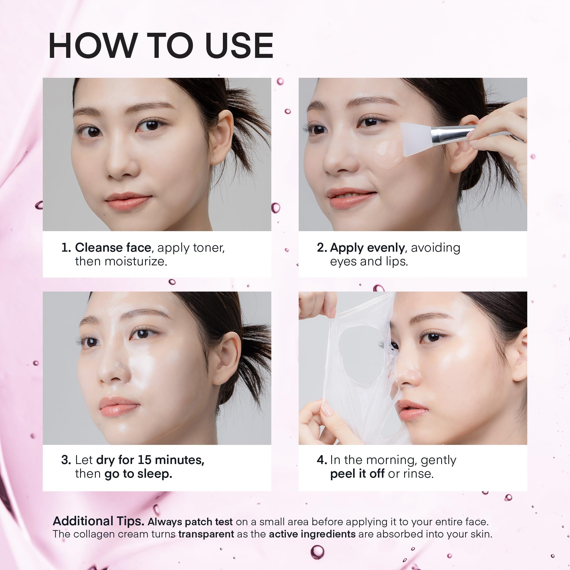 TEREZ & HONOR Collagen Night Wrap Mask – Elasticity, Hydration & Glow