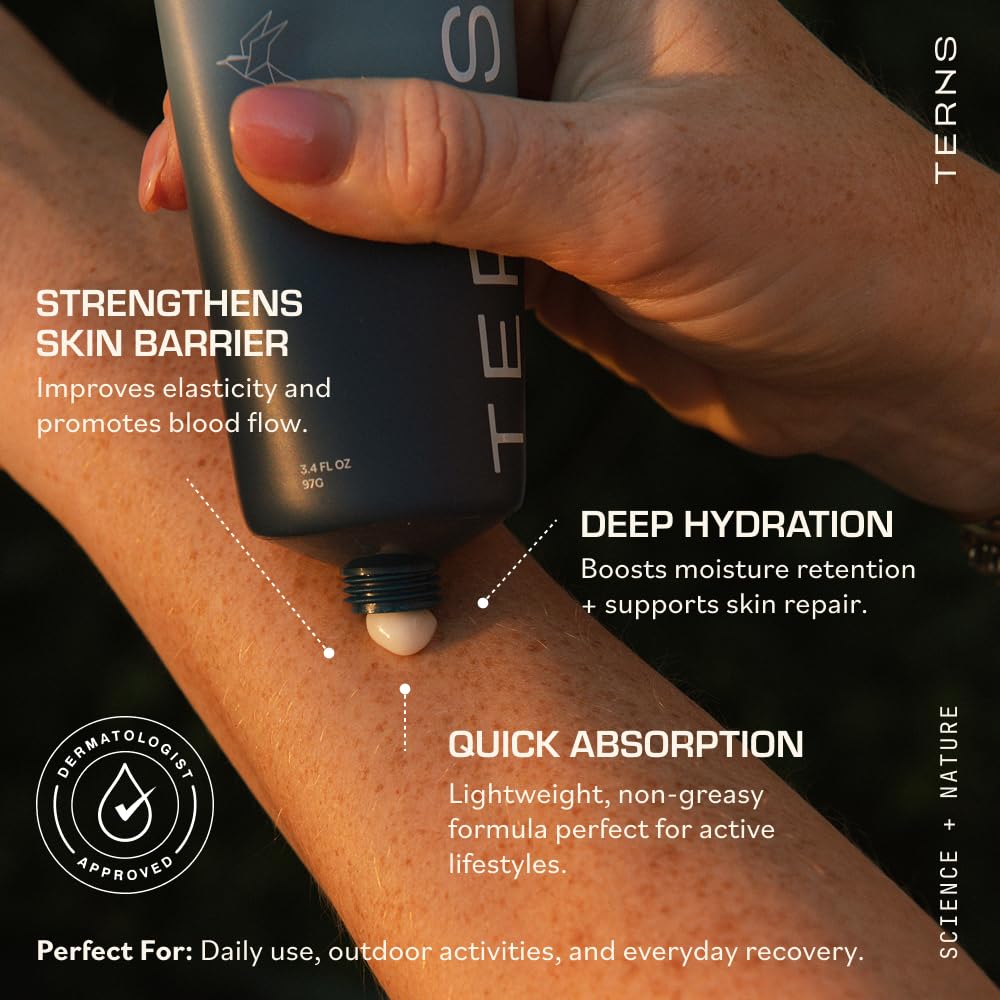 TERNS Everyday Lightweight Daily After Sun Moisturizer – Hydrating, Dermatologist-Approved Marine-Powered Skincare