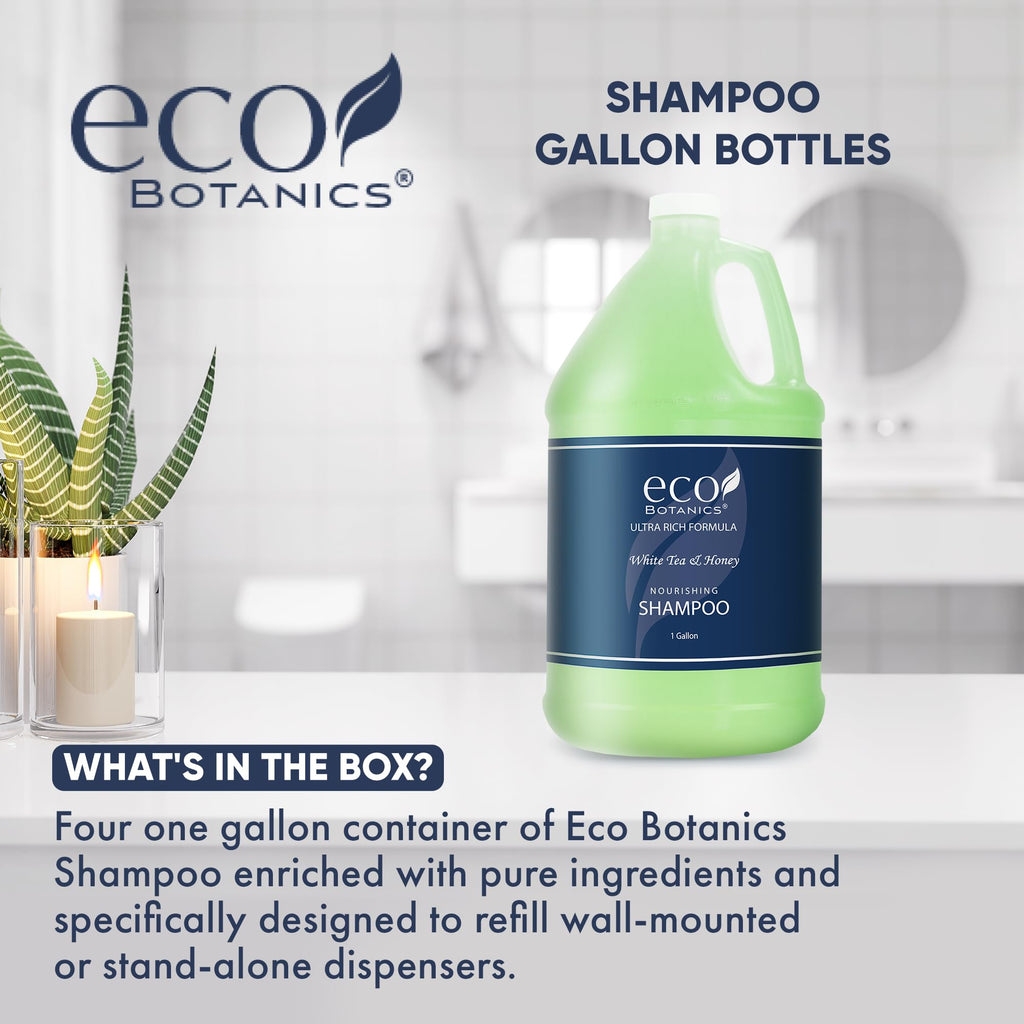 Terra Pure Eco Botanics Hotel Shampoo | 4-Gallon Refill Set for Dispensers