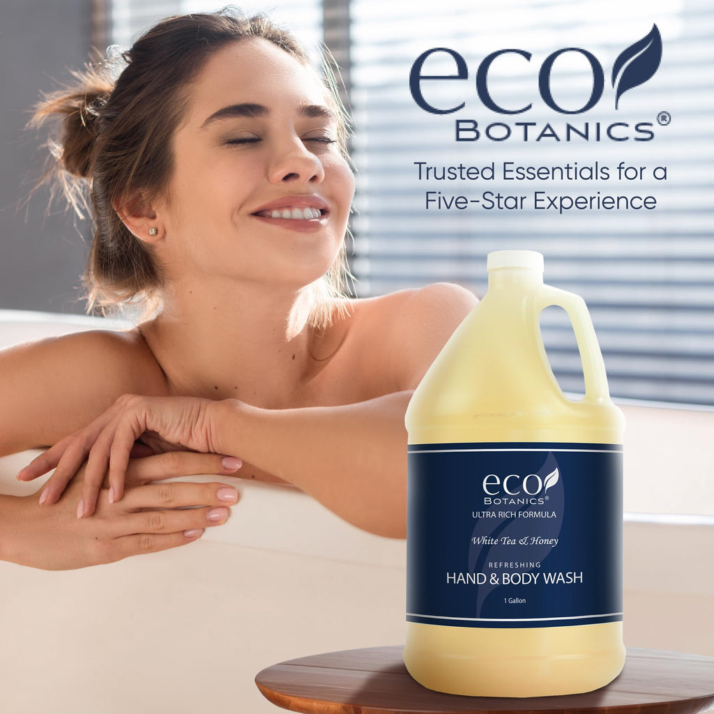 Terra Pure Eco Botanics Hand & Body Wash – 4-Gallon Refill for Hotels, Airbnbs & Home Bathrooms