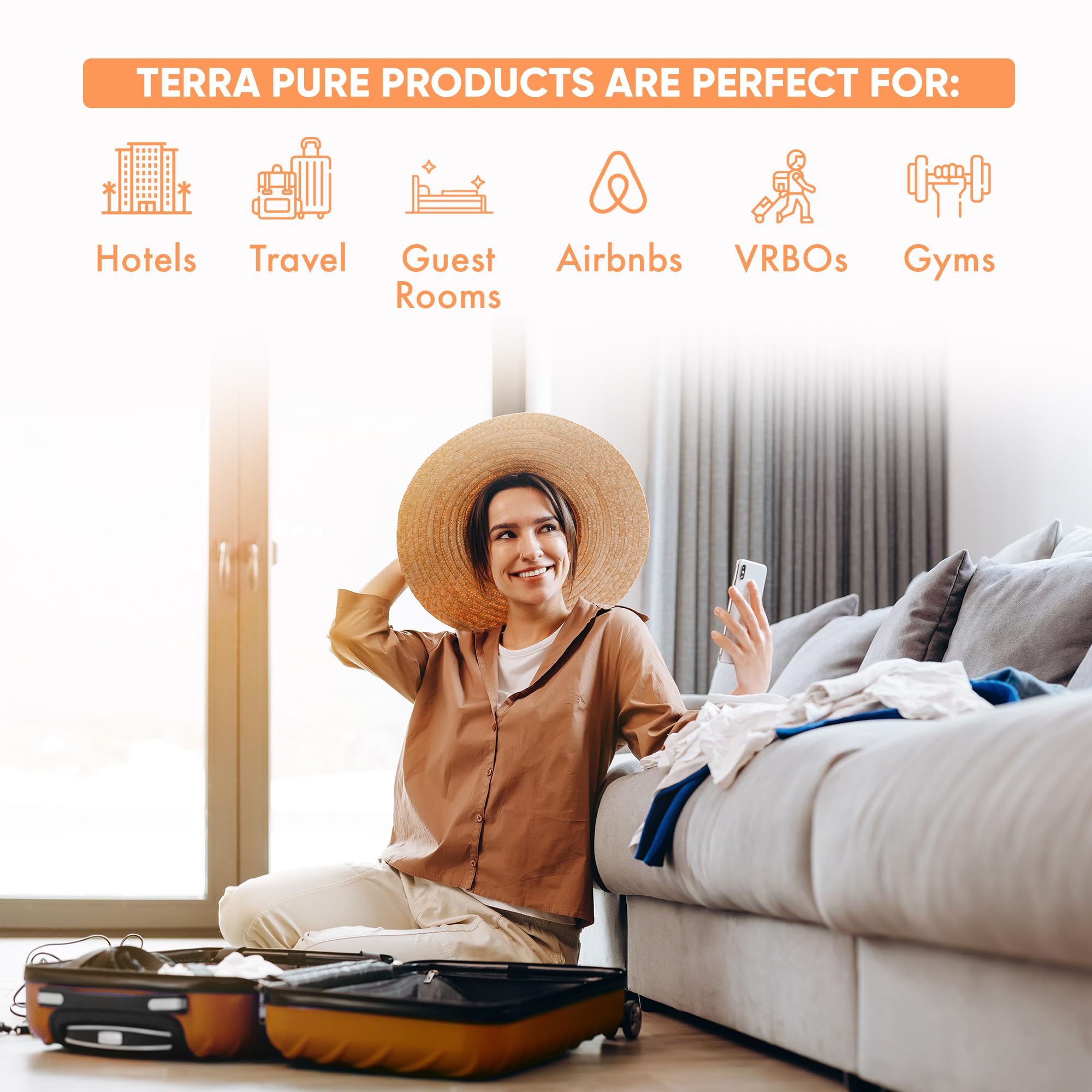 Terra Pure 1-Gallon Shampoo | Luxury Hotel Toiletry Bulk (128 oz) | Refill Dispensers