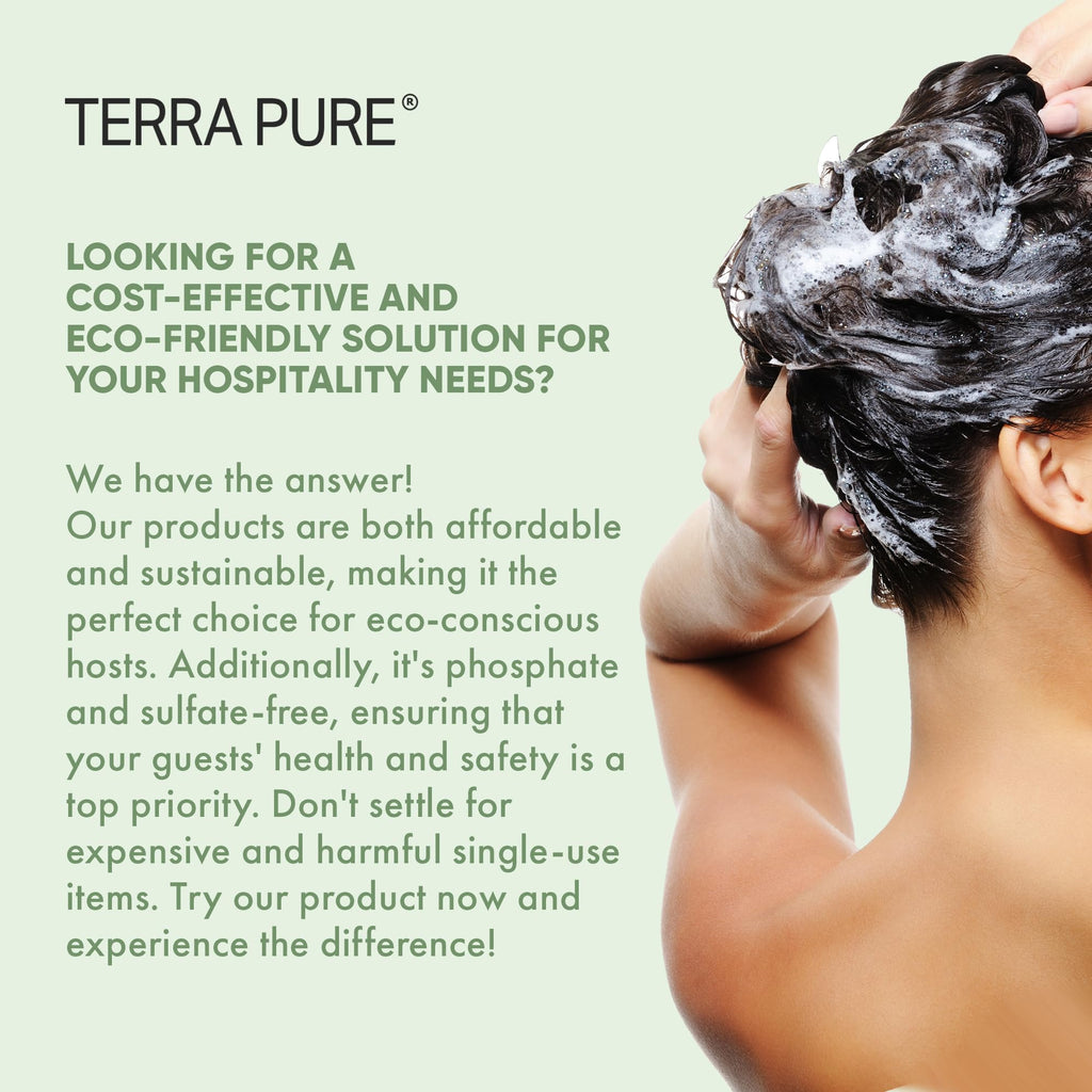 Terra Pure Hotel Shampoo – Four Gallons for Refilling Dispensers (Set of 4)