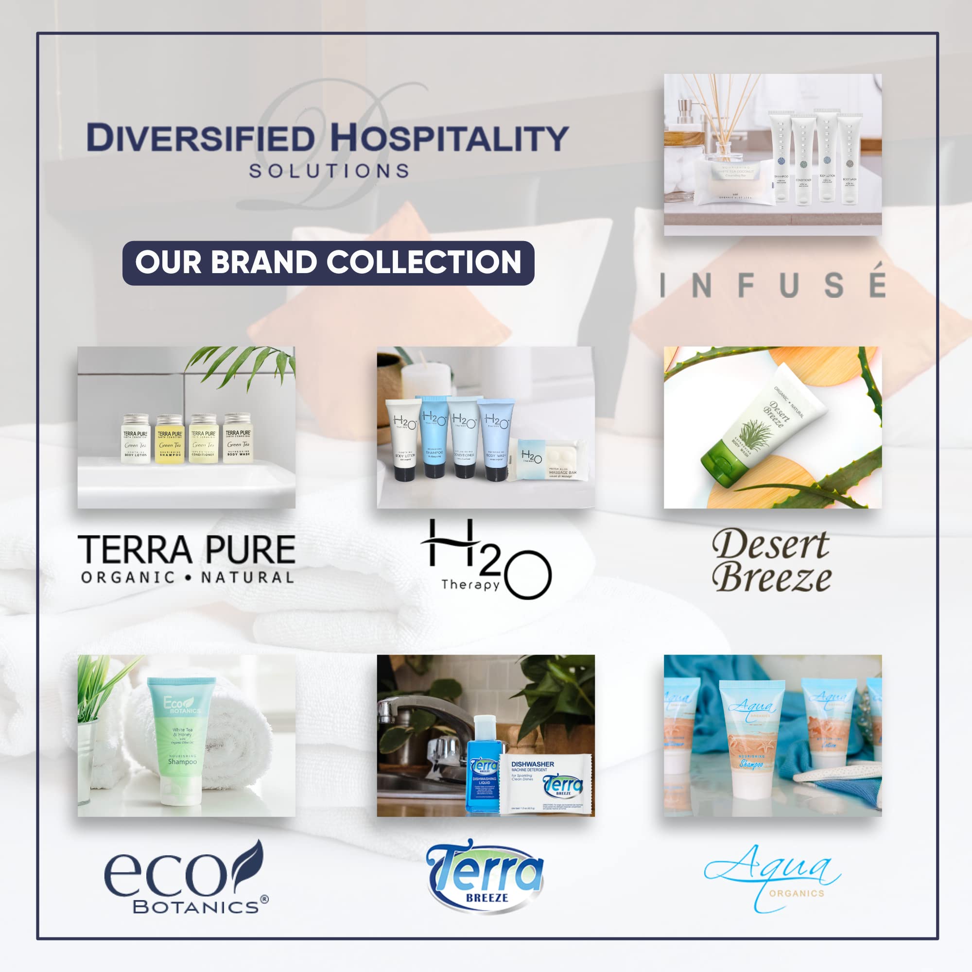 Terra Pure Infuse Hotel Shampoo - 1 Gallon (Set of 4) for Refill Dispensers