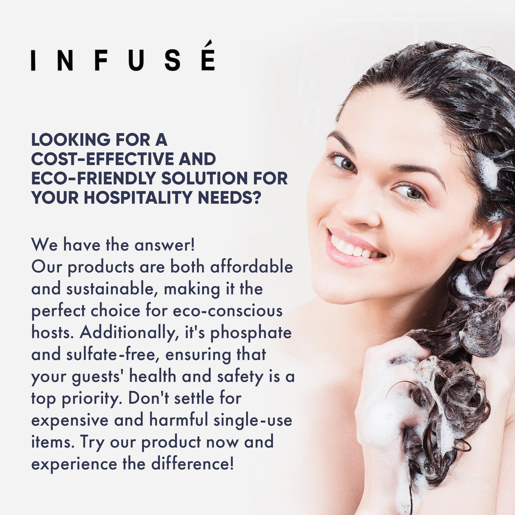 Terra Pure Infuse Hotel Shampoo - 1 Gallon (Set of 4) for Refill Dispensers