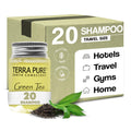 Terra Pure Travel Size Hotel Shampoo – 20 x 1oz Bottles with Green Tea