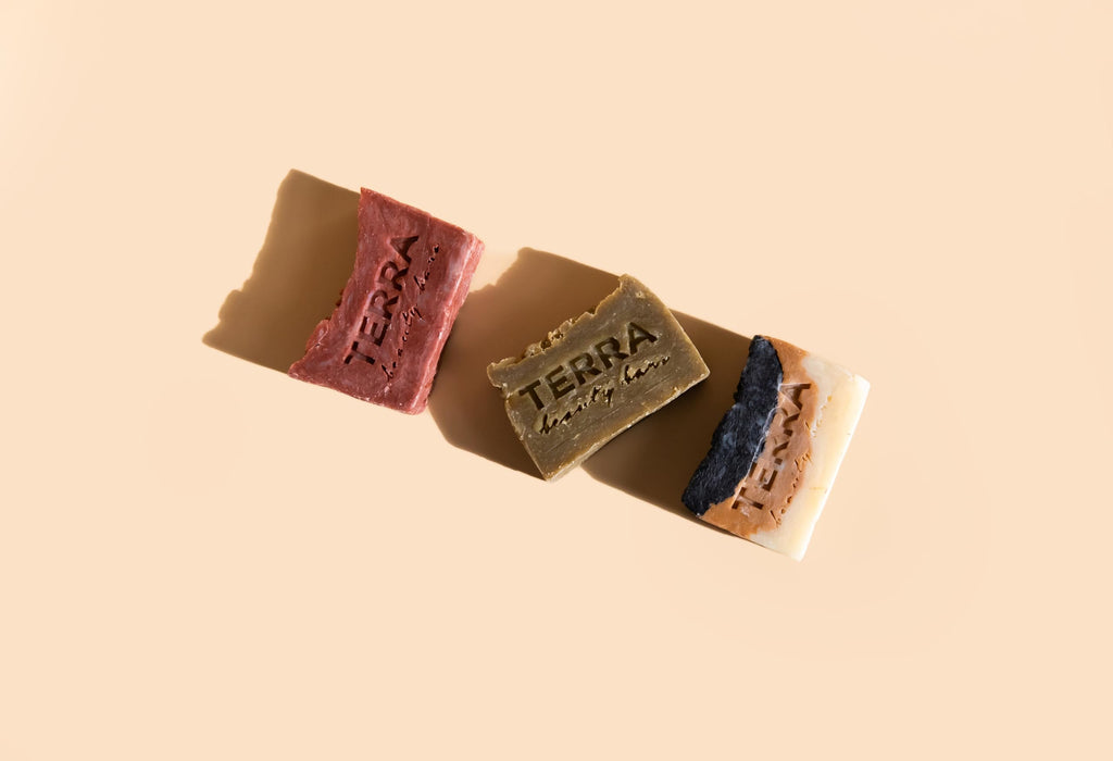 Terrabeautybars Marble Beauty Bar – Solid Facial Cleanser with Brazilian Clay & Charcoal