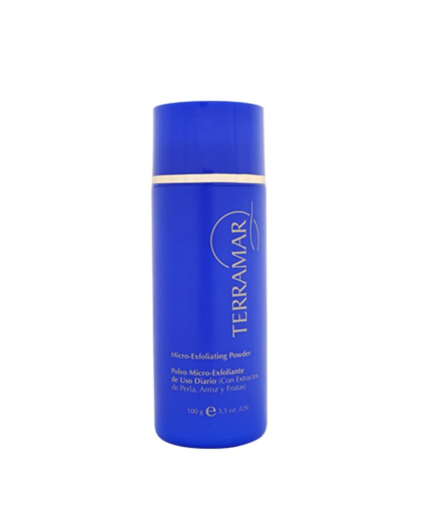 Terramar Micro-Exfoliating Powder - Gentle Daily Facial Exfoliator with Pearl, Rice & Fruit Extracts