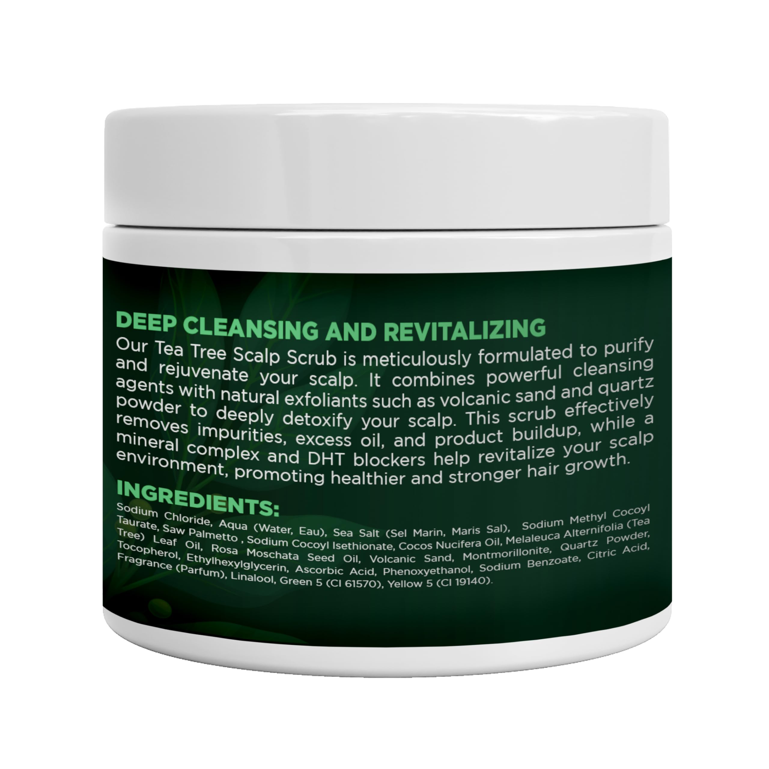 Terramed Tea Tree Scalp Scrub — Gentle Exfoliation for Itchy, Dry Scalp