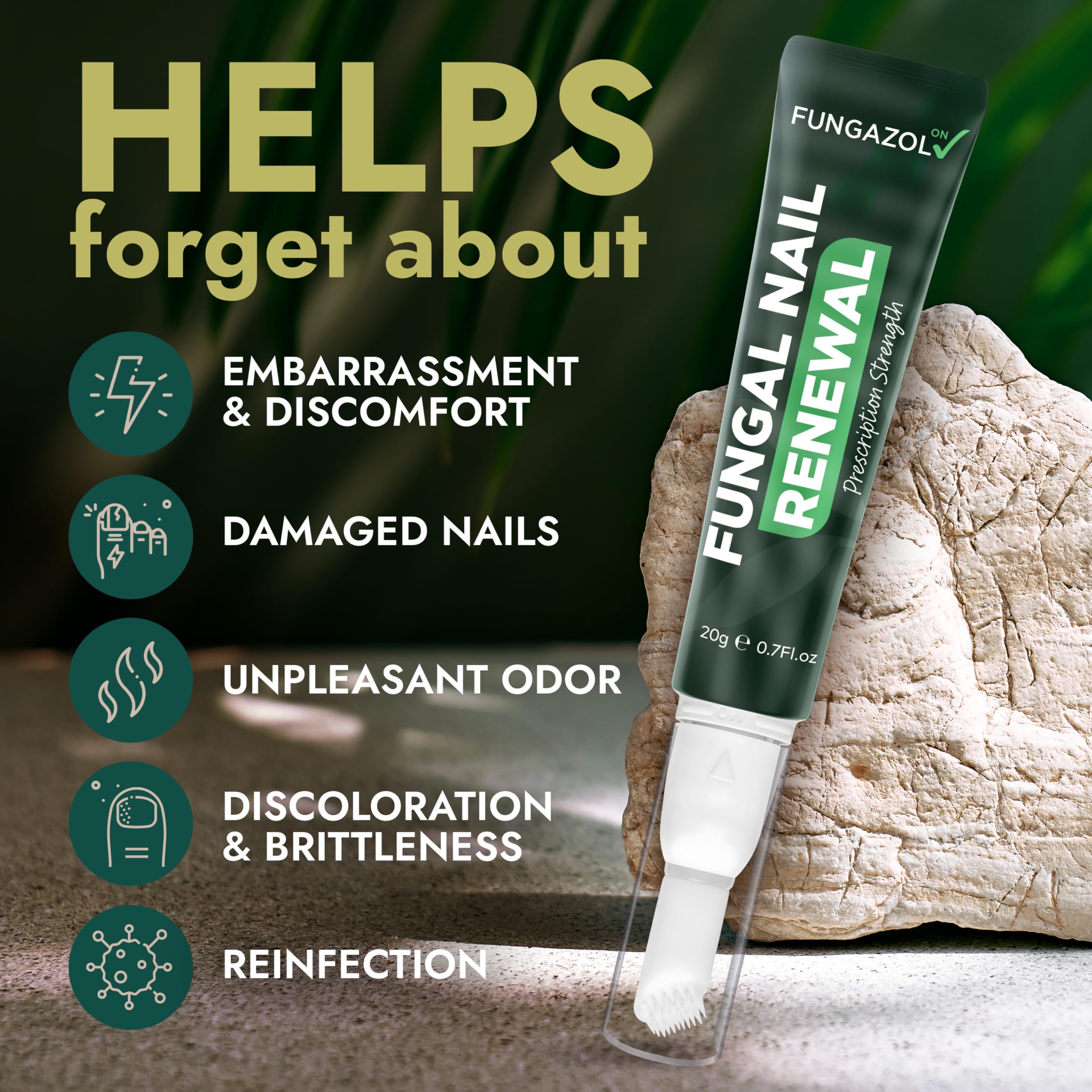 Terramed Just Think Comfort Toenail Fungus Foot Cream – Antifungal Treatment, NDC 83004-025