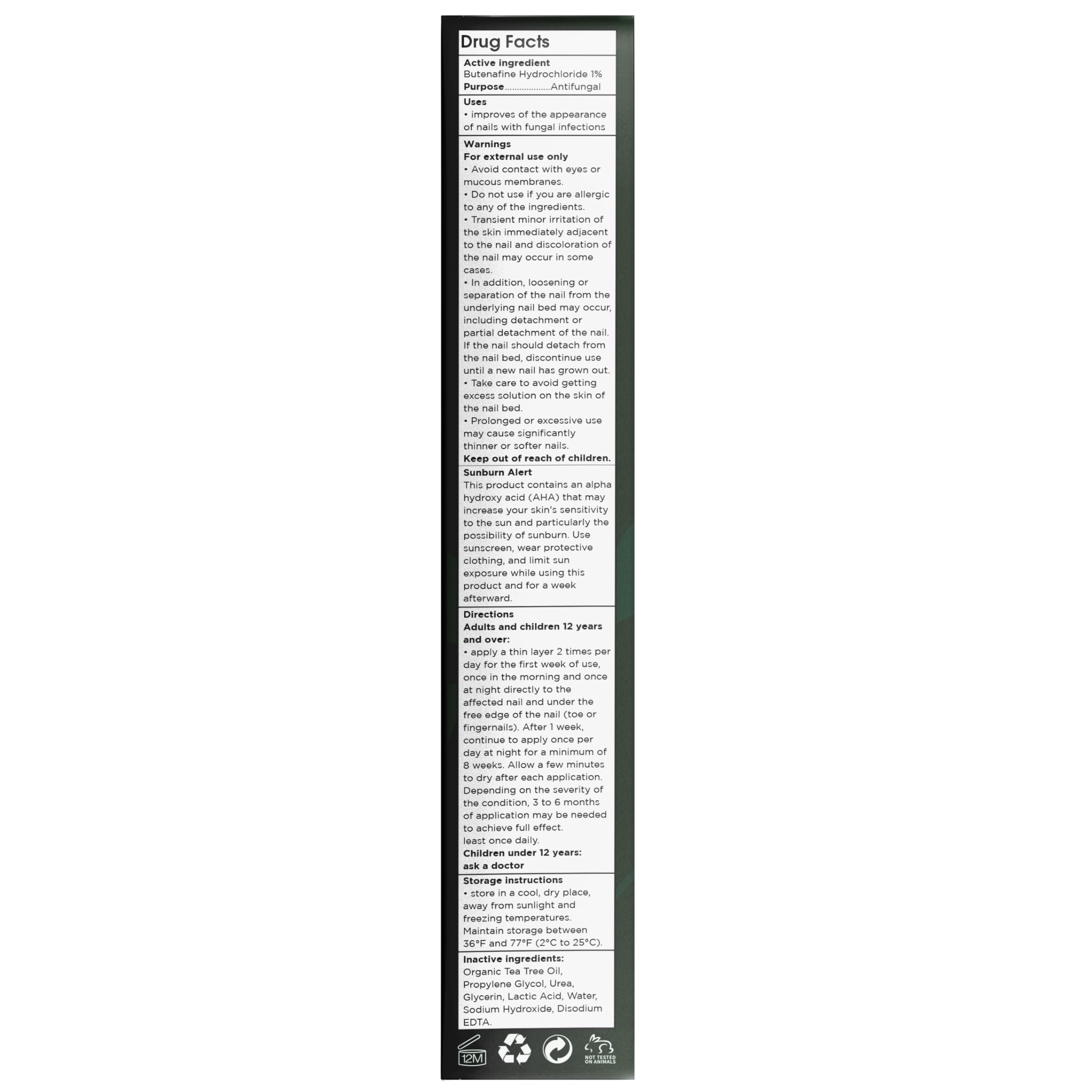 Terramed Just Think Comfort Toenail Fungus Foot Cream – Antifungal Treatment, NDC 83004-025