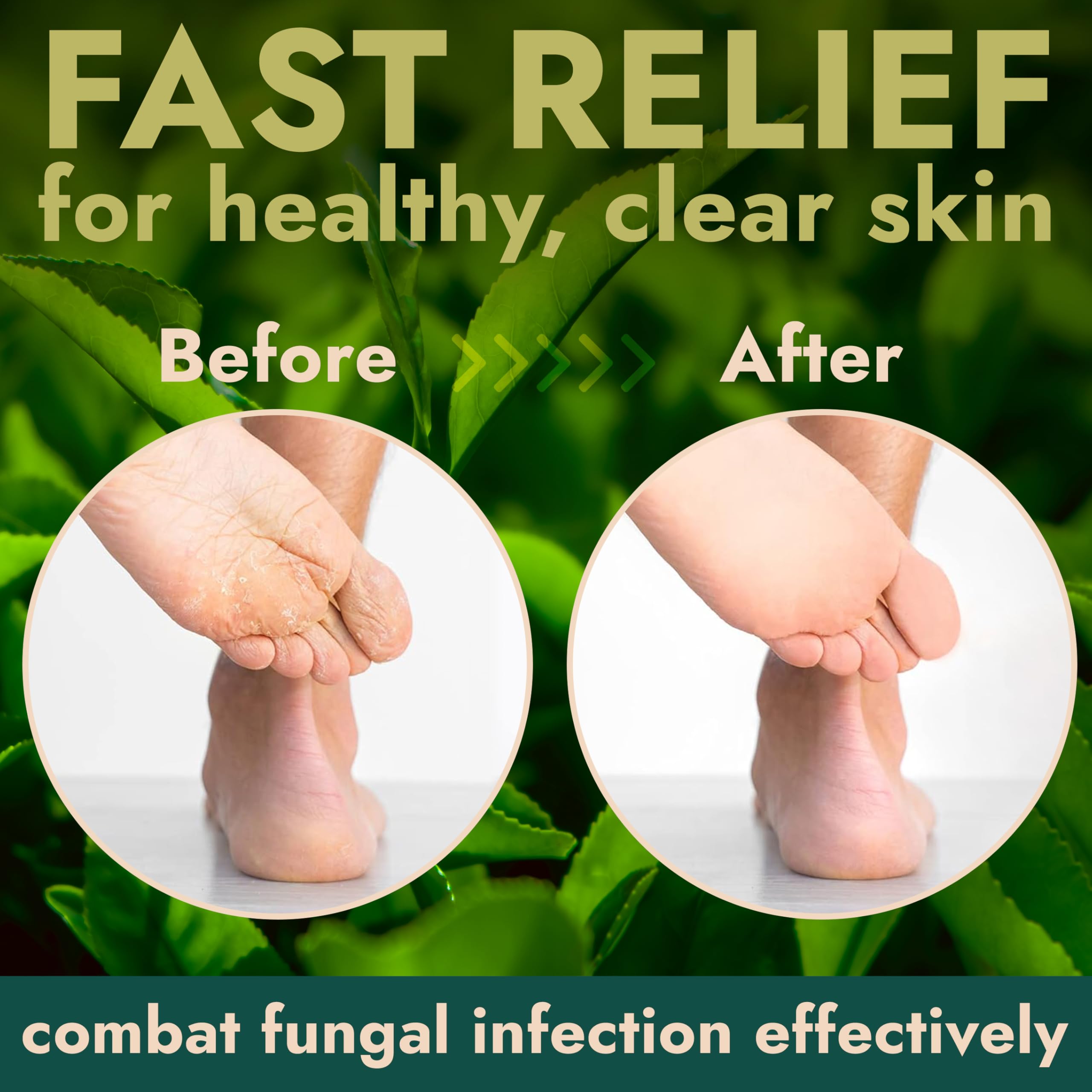 Terramed Just Think Comfort Foot Scrub with Tea Tree Oil – Exfoliating Callus Remover for Feet