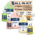Terra Pure Eco Botanics Gallon & Dispenser Set | Hotel Amenities Kit