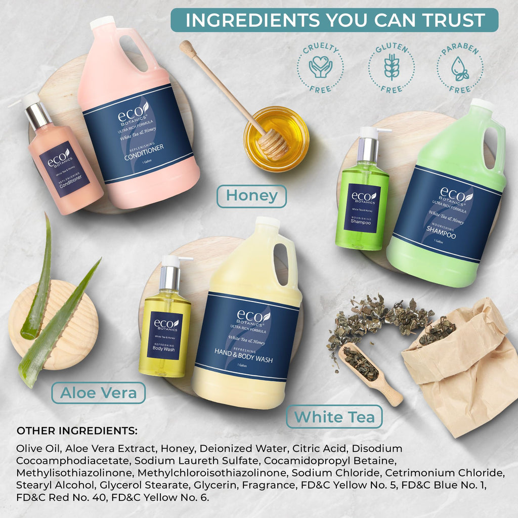 Terra Pure Eco Botanics Gallon & Dispenser Set | Hotel Amenities Kit