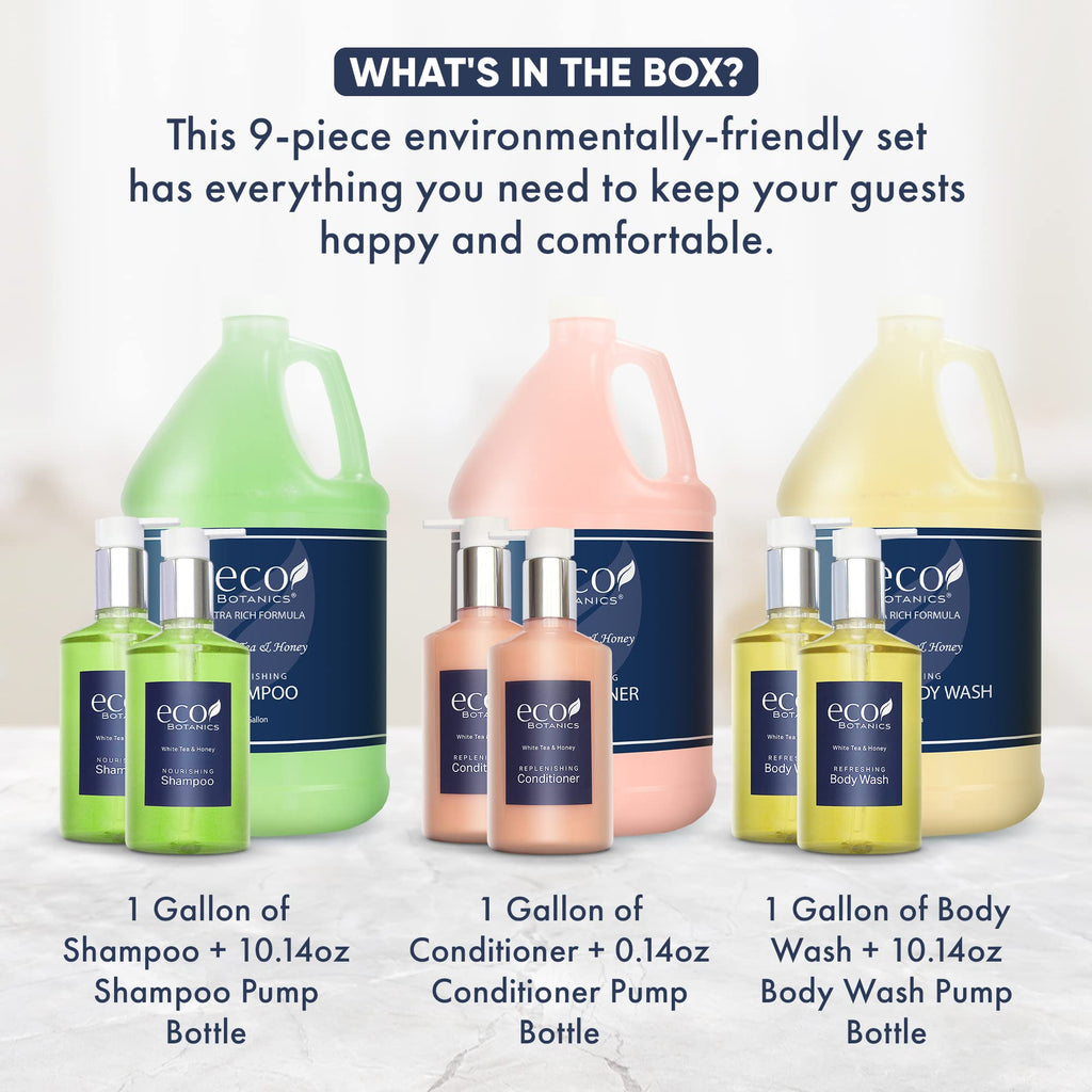 Terra Pure Eco Botanics Gallon & Dispenser Set | Hotel Amenities Kit