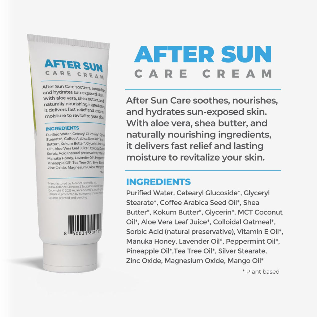 Terrasil After Sun Lotion – Aloe Vera, Shea Butter & Vitamin E (3 oz) – Tropical Scent