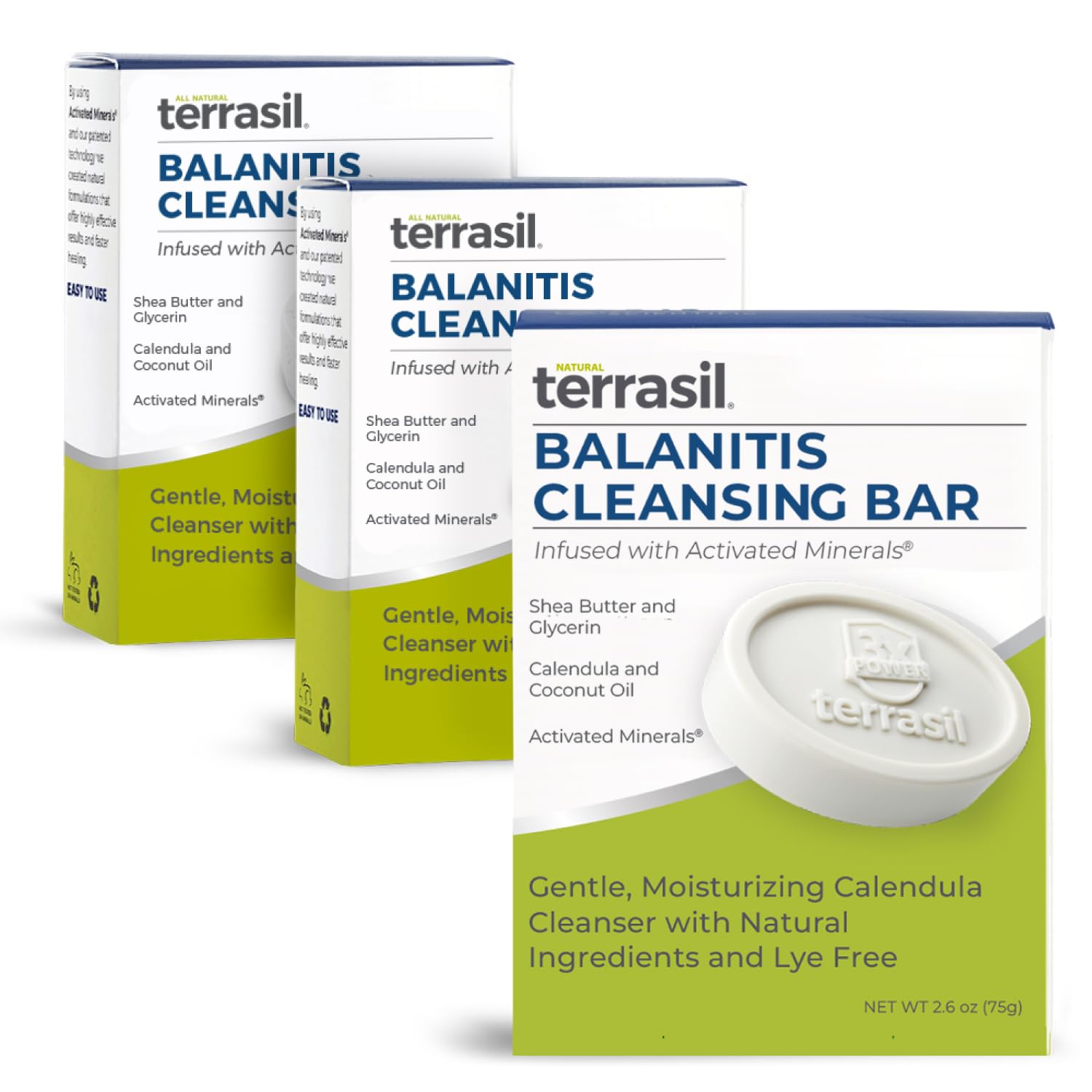 Terrasil Balanitis Soap for Men – Gentle Relief & Soothing Care | 75g (3pk)