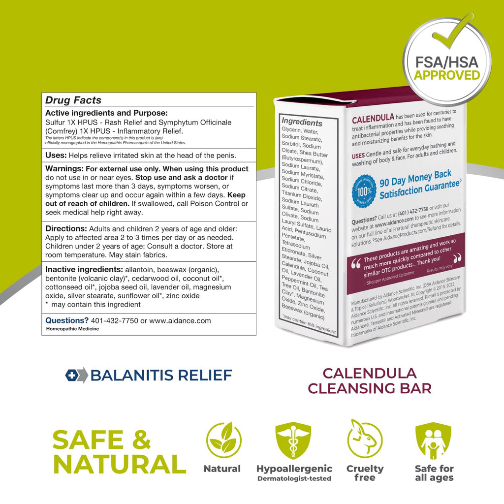 Terrasil Balanitis Relief + Calendula Soap Kit – Gentle Itch & Irritation Support