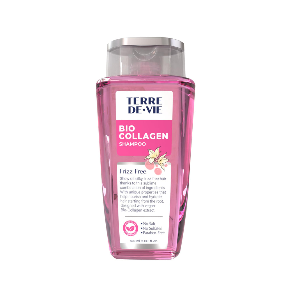 Terre De Vie Bio Collagen Shampoo – Plant-Based Frizz Control & Deep Hydration (Sulfate & Paraben-Free)