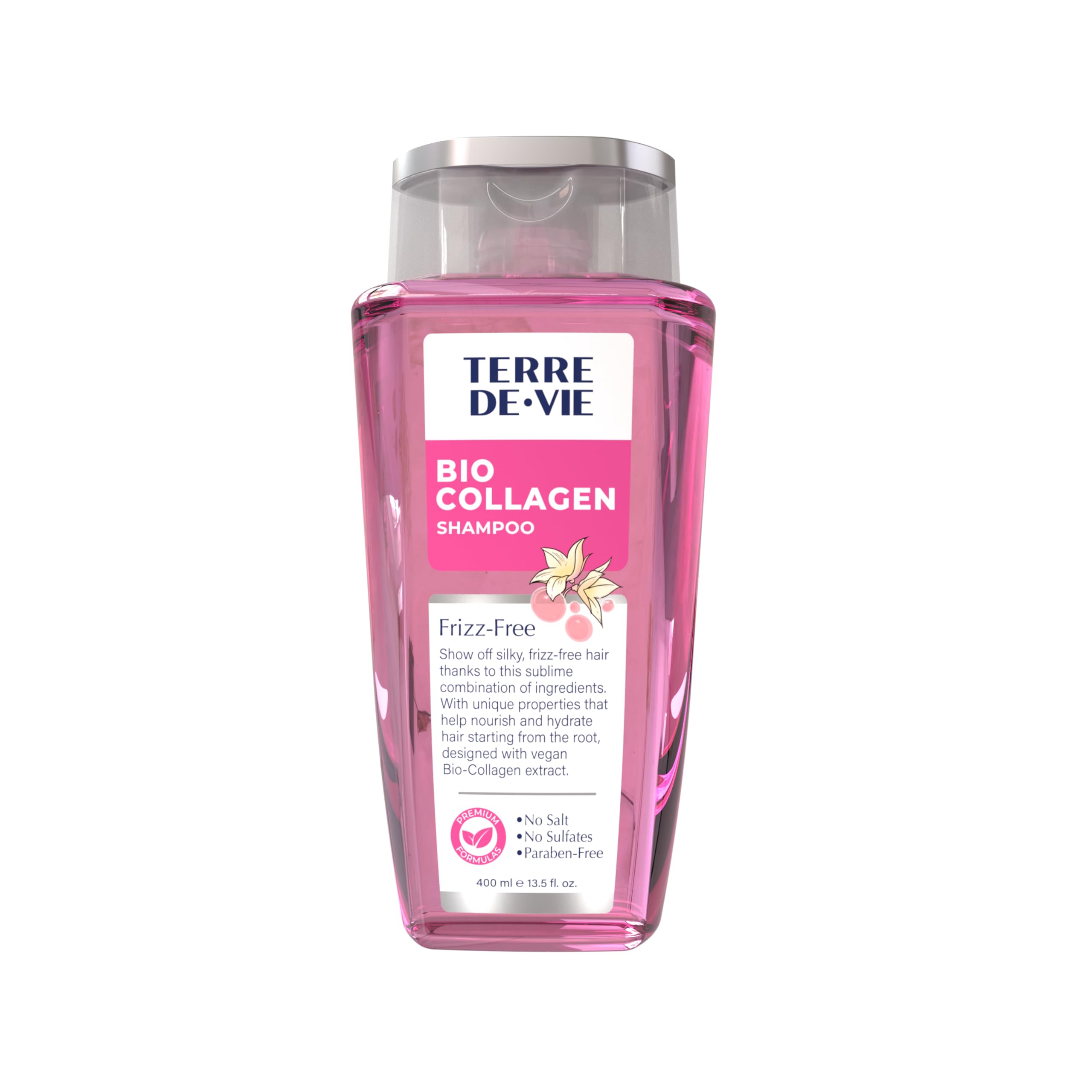 Terre De Vie Bio Collagen Shampoo – Plant-Based Frizz Control & Deep Hydration (Sulfate & Paraben-Free)