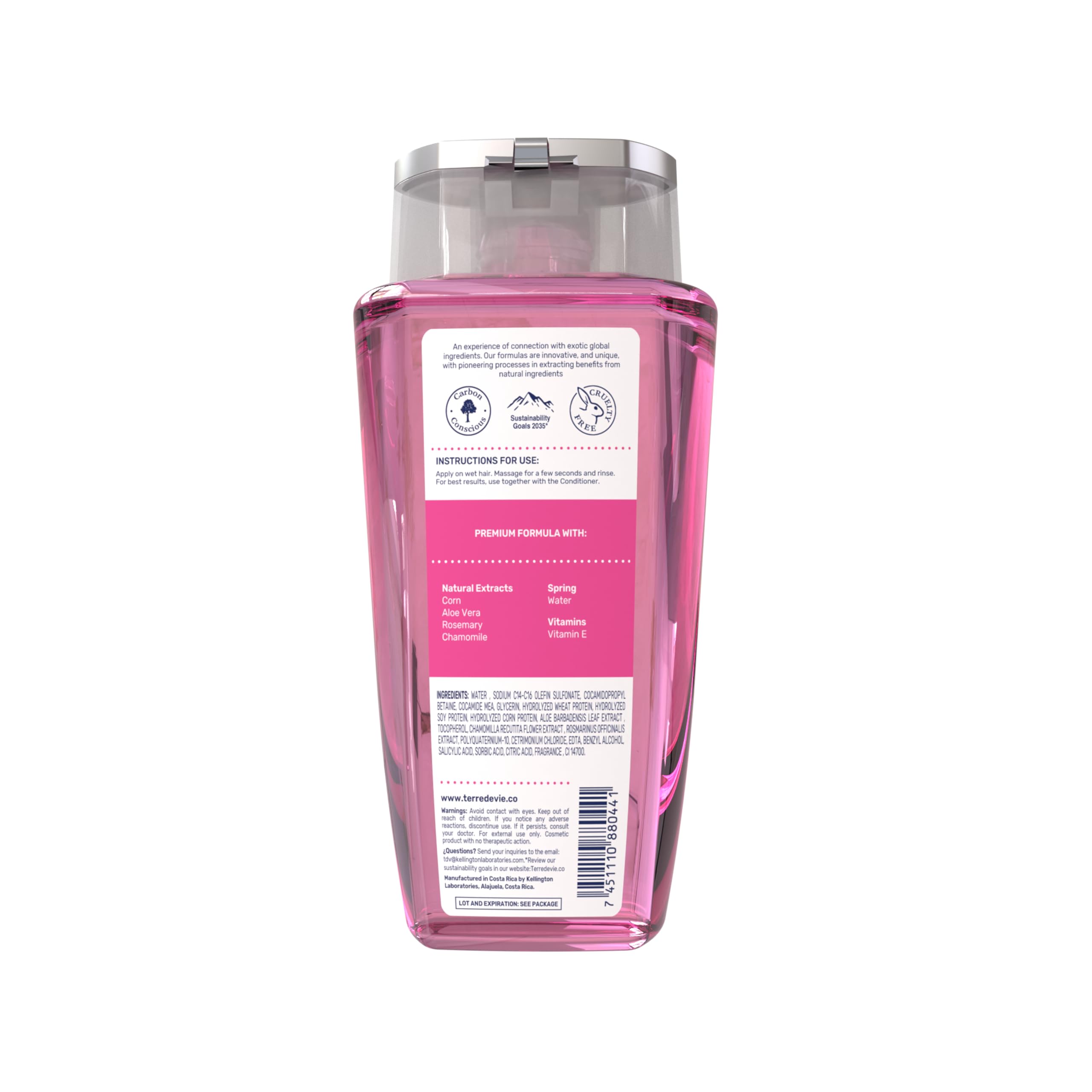 Terre De Vie Bio Collagen Shampoo – Plant-Based Frizz Control & Deep Hydration (Sulfate & Paraben-Free)