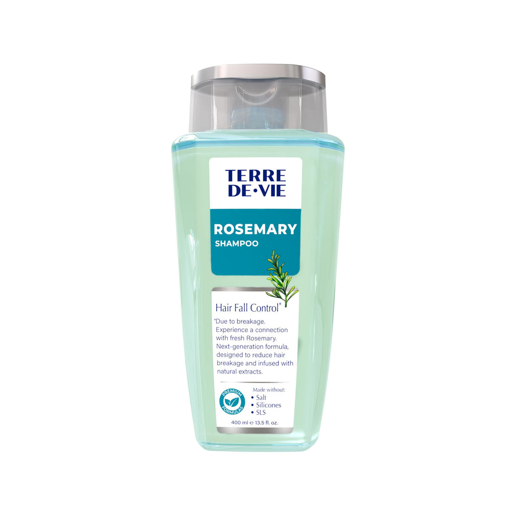 Terre De Vie Rosemary Shampoo – Strengthen & Hydrate with Natural Oils | SLS & Paraben-Free