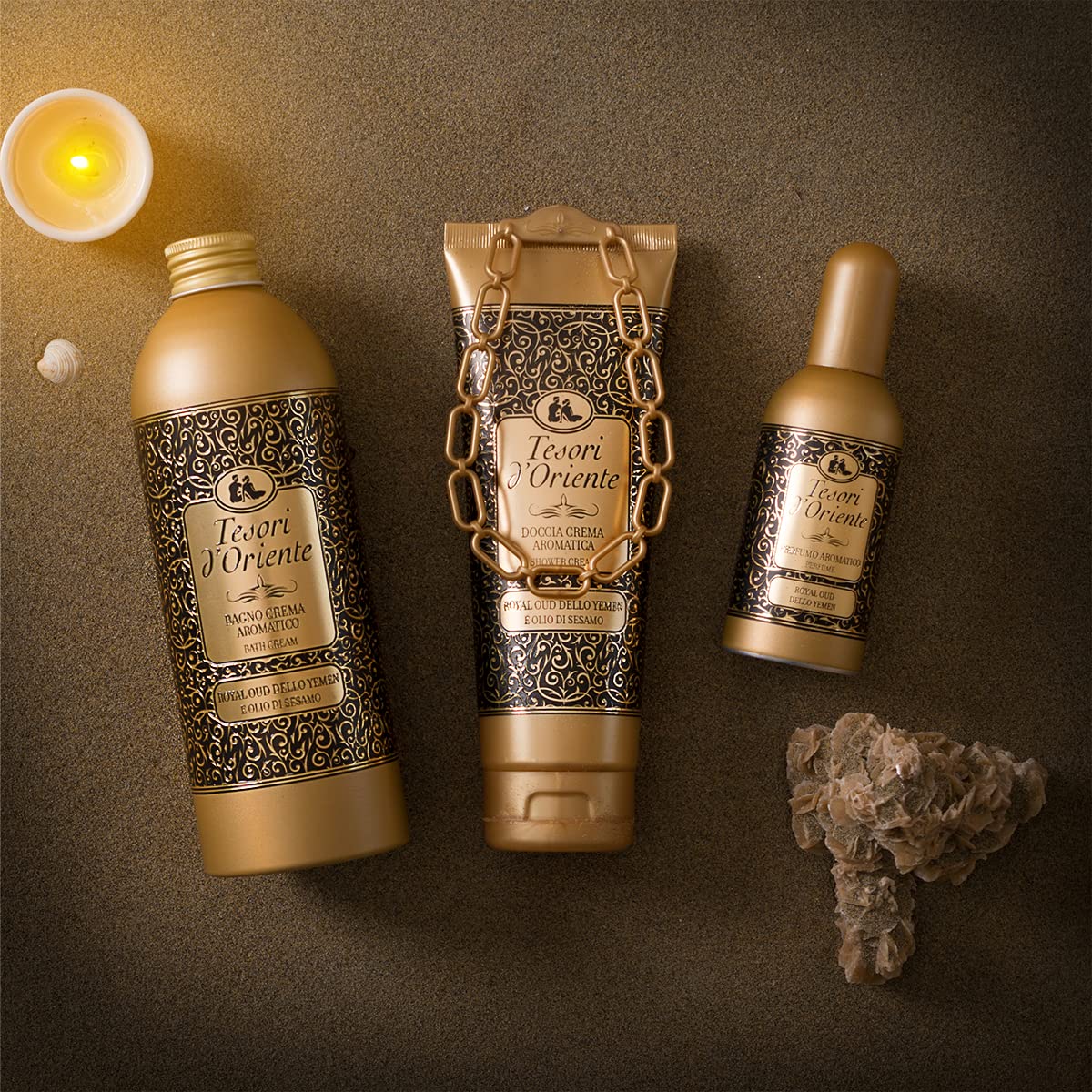Tesori d'Oriente Royal Oud Dello Yemen Bath Cream with Sesame Oil – 500ml