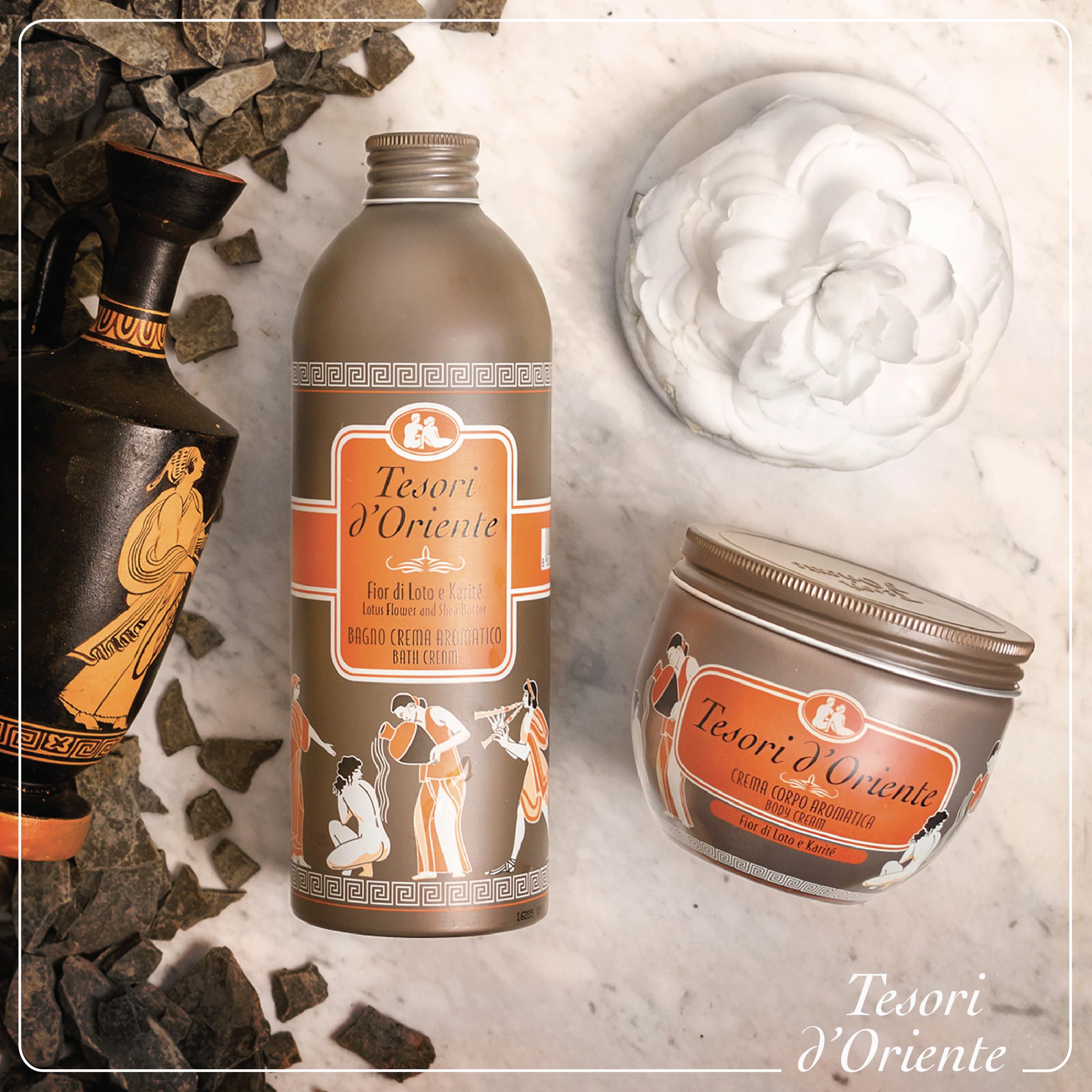 Tesori d'Oriente Fior Di Loto e Karité Bath Cream – Lotus Flower & Shea Butter, 500ml