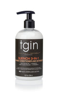 tgin Quench 3-in-1 Co-Wash Conditioner & Detangler for Curly Hair – Shea Butter & Almond Oil (13 oz)