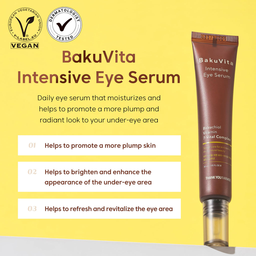 THANKYOU FARMER BakuVita Intensive Eye Serum | Bakuchiol + Vitamin C & E