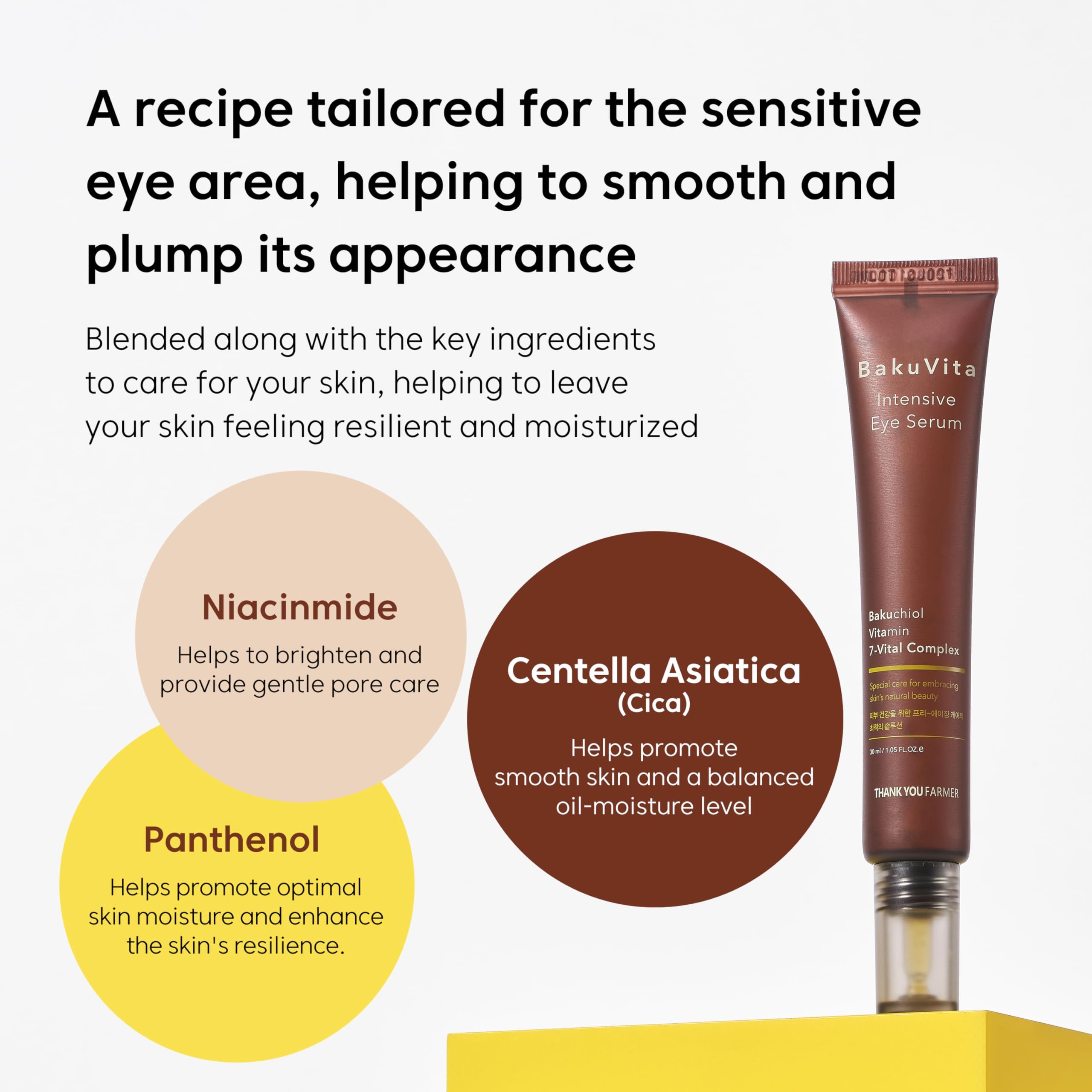 THANKYOU FARMER BakuVita Intensive Eye Serum | Bakuchiol + Vitamin C & E