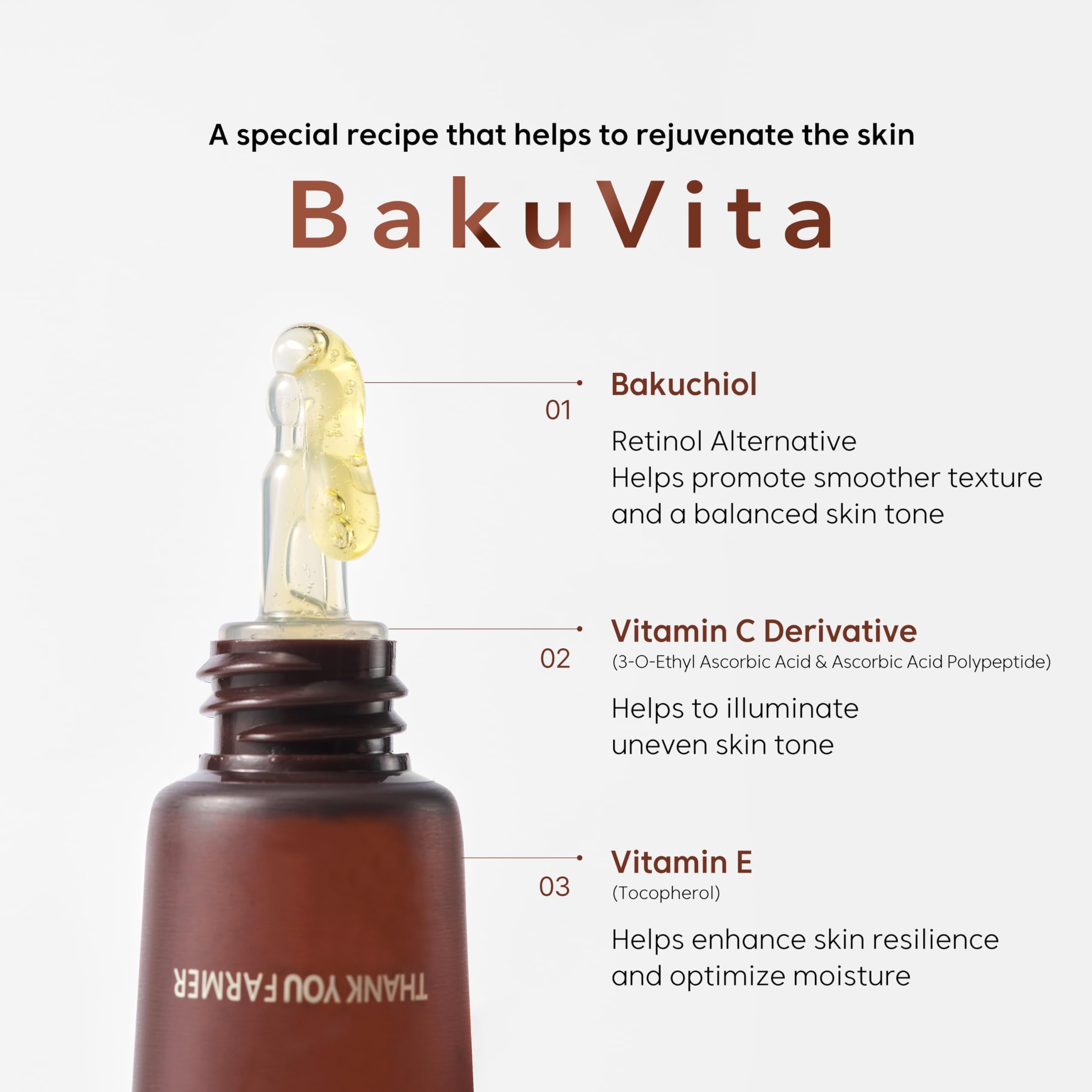 THANKYOU FARMER BakuVita Intensive Eye Serum | Bakuchiol + Vitamin C & E