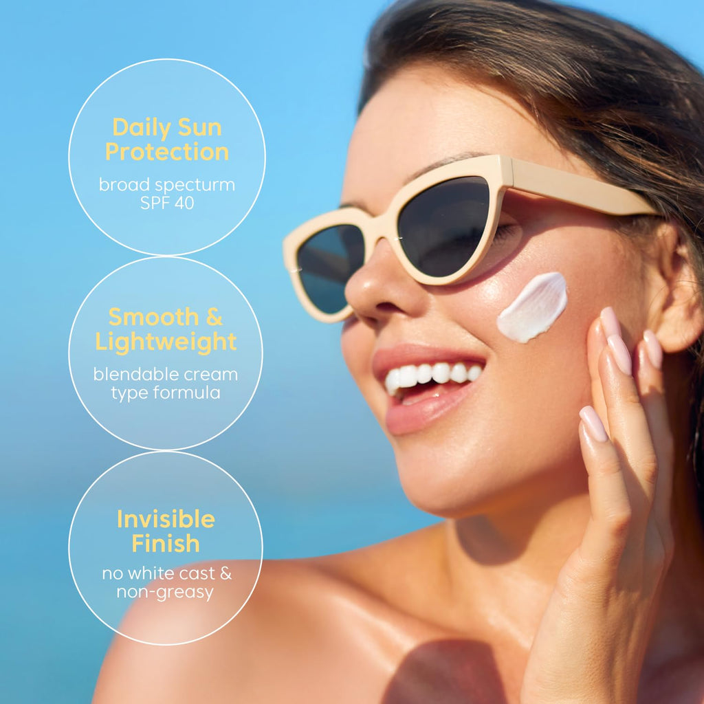 THANKYOU FARMER Sun Project Moisture SPF 40 – Fragrance-Free, No White Cast, Dermatologist Tested, 50ml