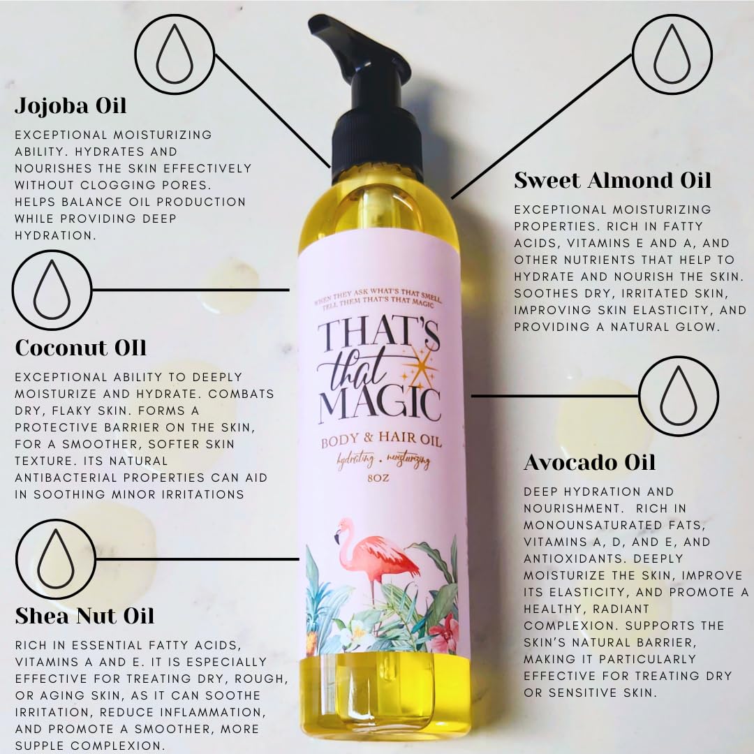 That's That Magic Hair & Body Oil – Tropically Scented, Non-Greasy Hydration for Skin & Hair