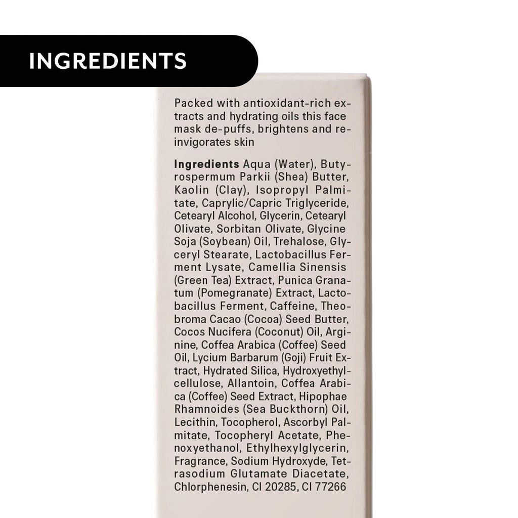 The Act Facial Mask - Coffee Hydration & Pore Purifying Skincare (2oz)